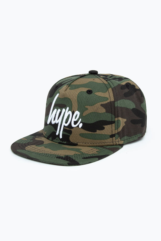 HYPE UNISEX CAMO SCRIPT KIDS SNAPBACK