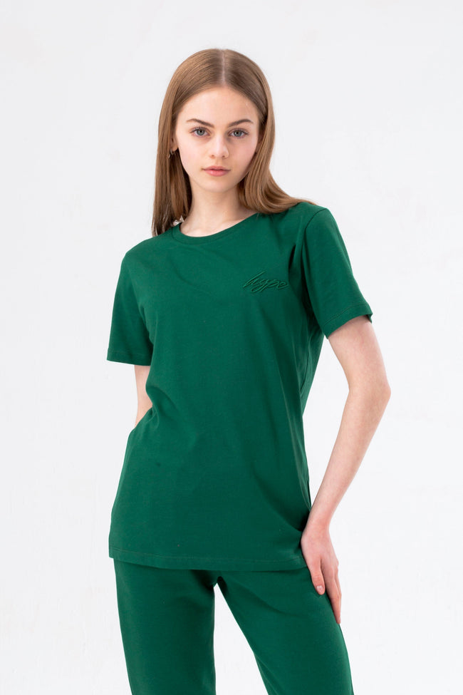 HYPE DARK GREEN KIDS T-SHIRT