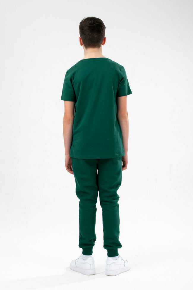 HYPE DARK GREEN KIDS T-SHIRT