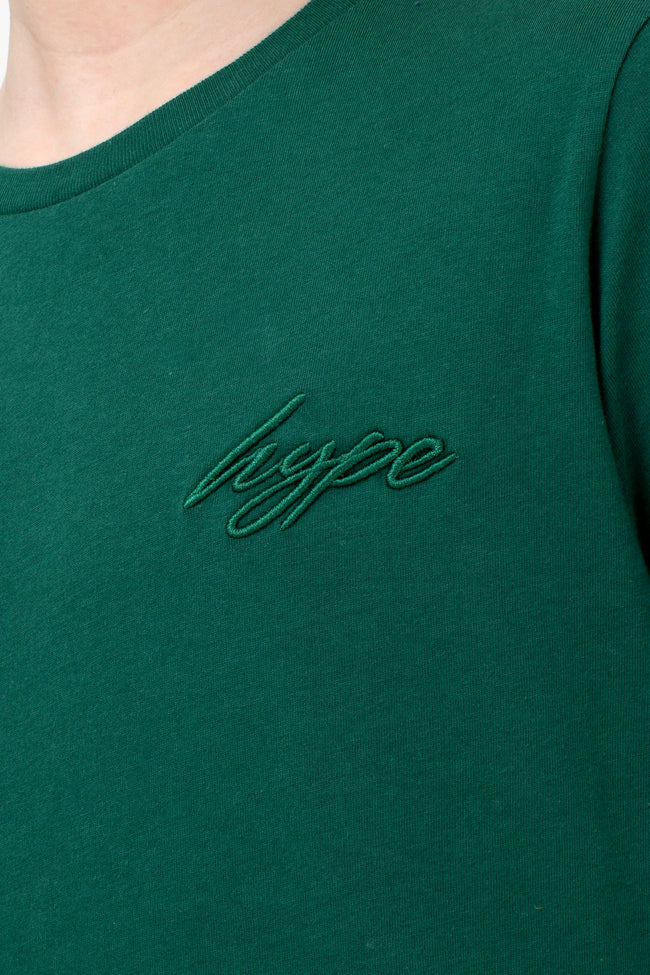 HYPE DARK GREEN KIDS T-SHIRT