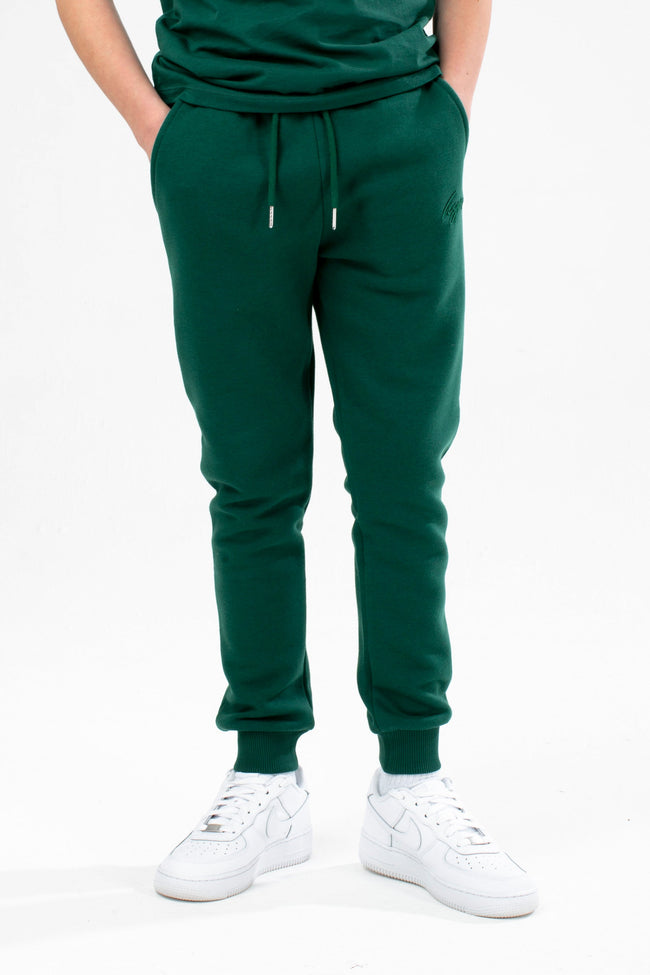 HYPE DARK GREEN KIDS OVERHEAD HOODIE & JOGGERS SET