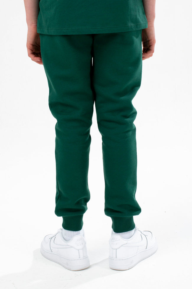 HYPE DARK GREEN KIDS OVERHEAD HOODIE & JOGGERS SET