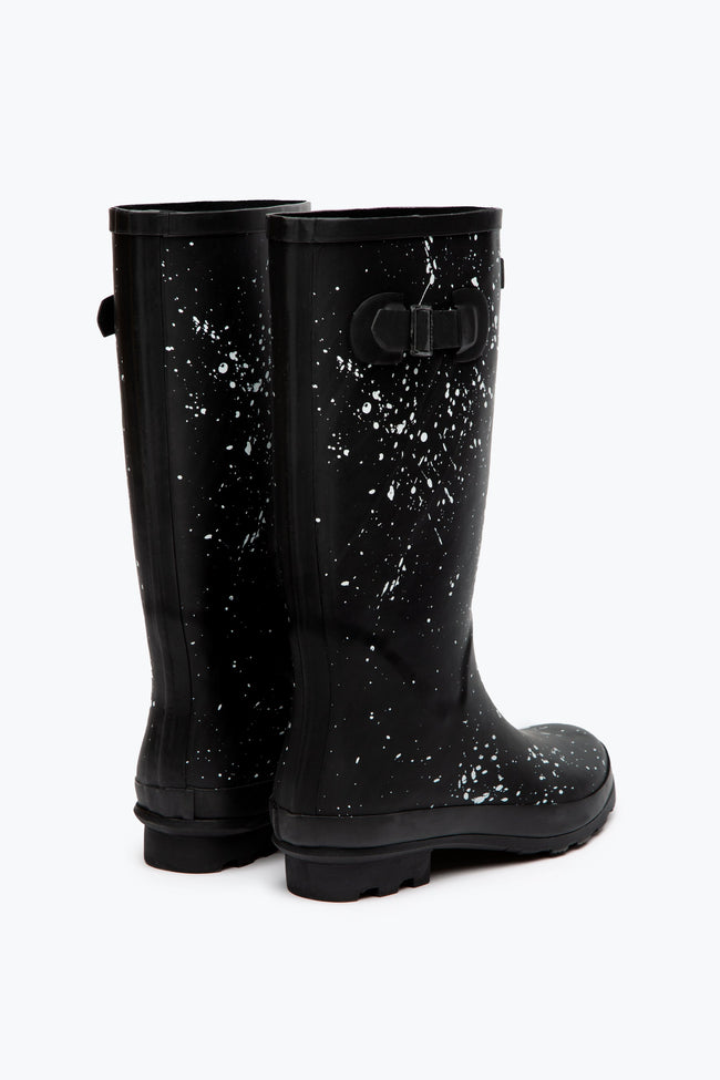 HYPE BLACK SPLAT WOMEN'S WELLIES