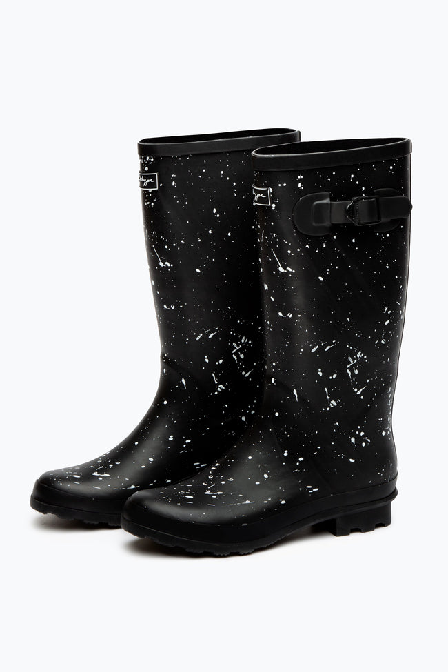 HYPE BLACK SPLAT WOMEN'S WELLIES