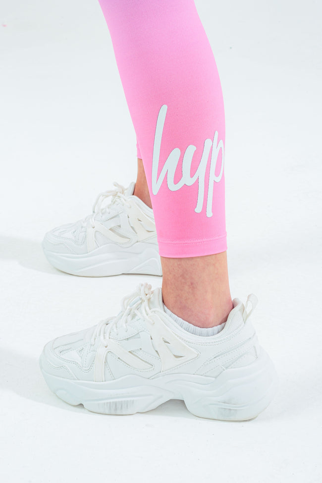 HYPE BLUE & PINK FADE KIDS LEGGINGS