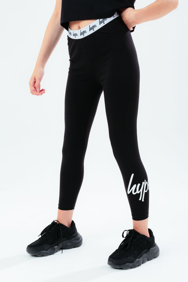 HYPE BLACK KIDS LEGGINGS