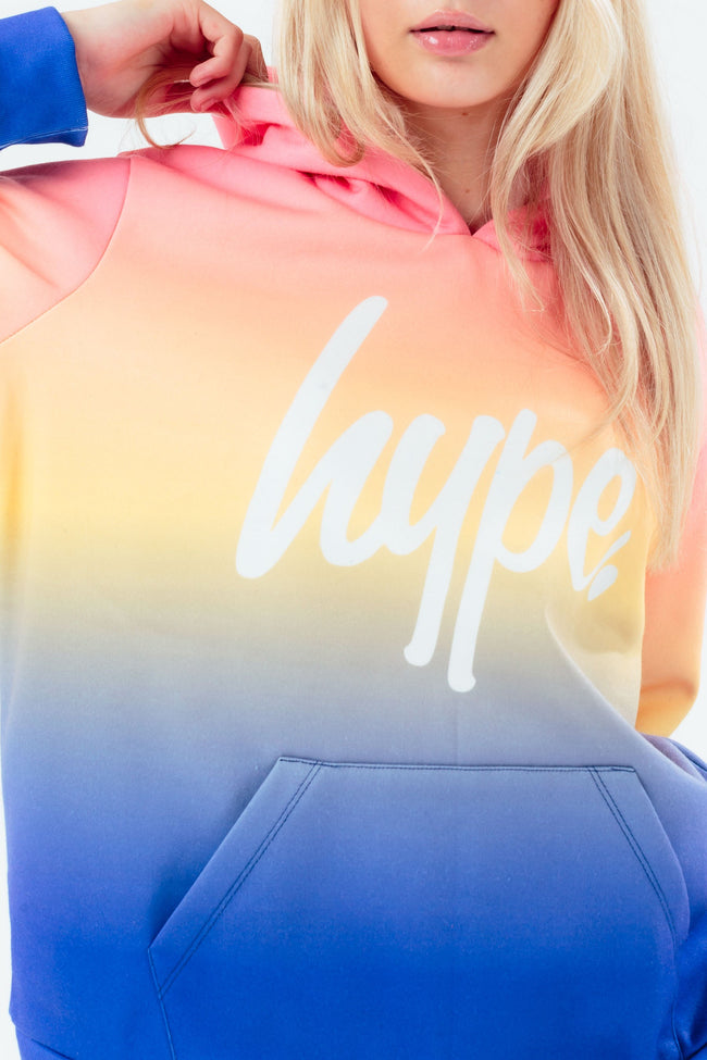 HYPE MULTI GRADIENT GIRLS PULLOVER HOODIE