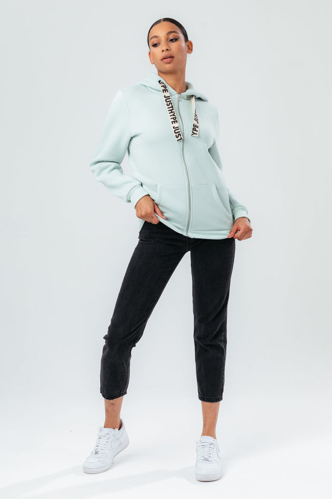 HYPE SAGE DRAWSTRING WOMEN'S ZIP HOODIE