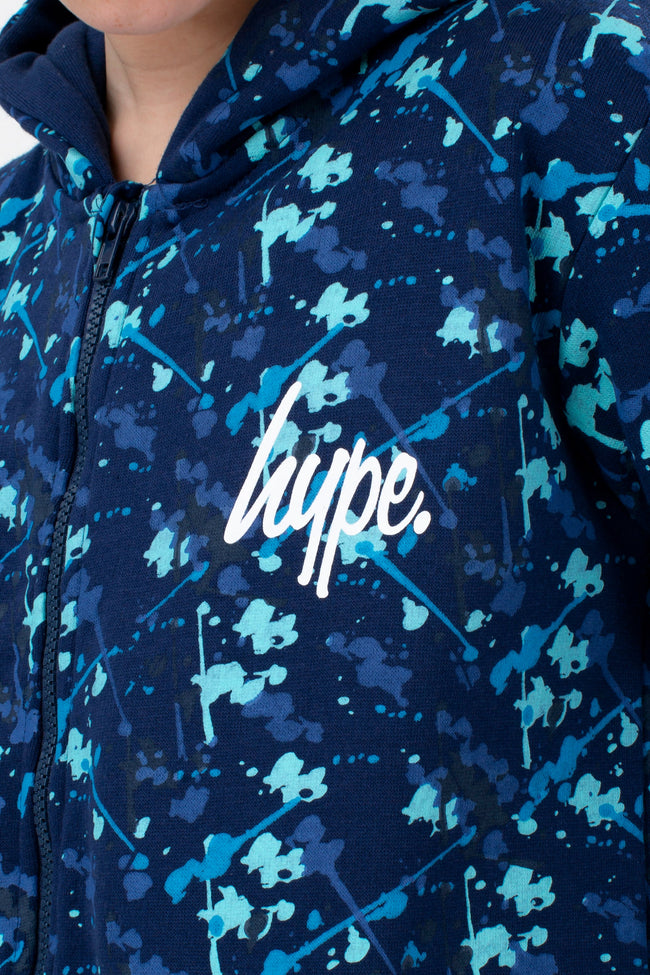 HYPE BLUE SPLAT BOYS ONESIE