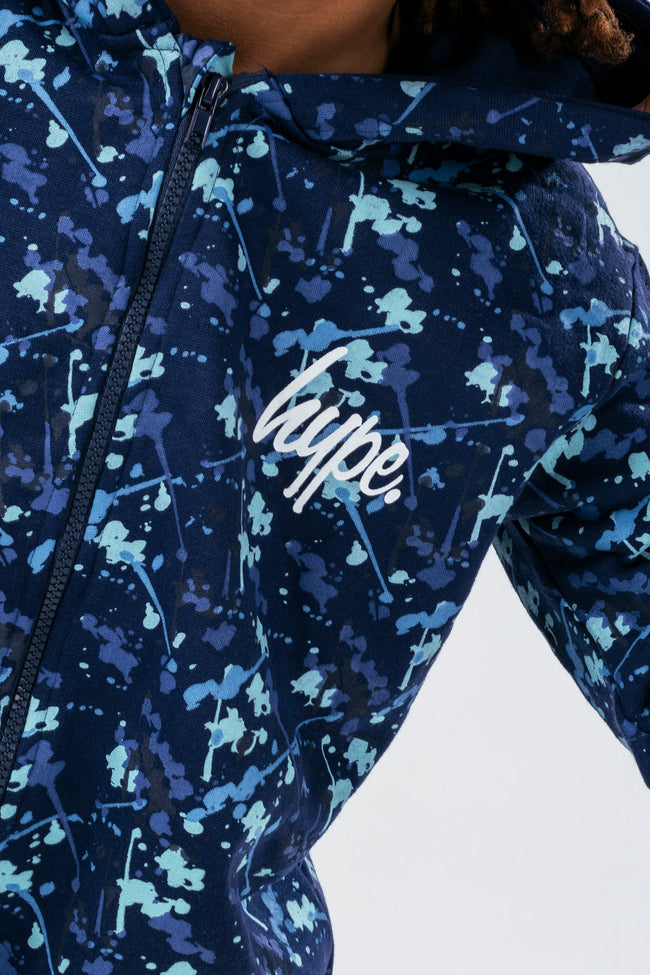 HYPE BLUE SPLAT BOYS ONESIE