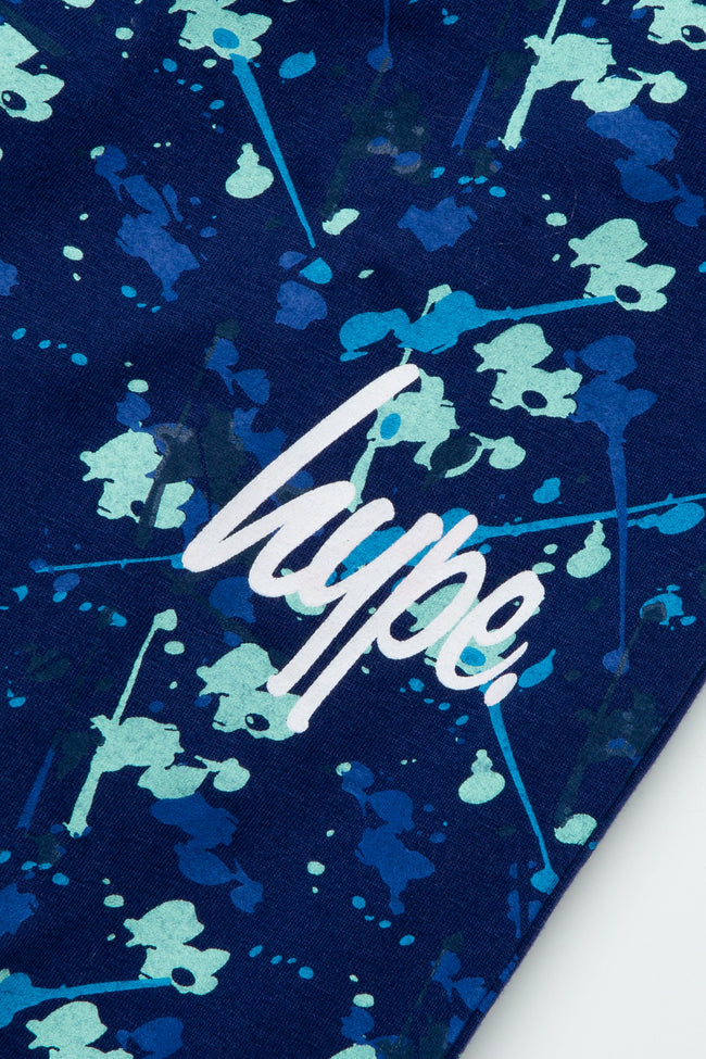 HYPE BLUE SPLAT BOYS LONG SLEEVE PJ'S