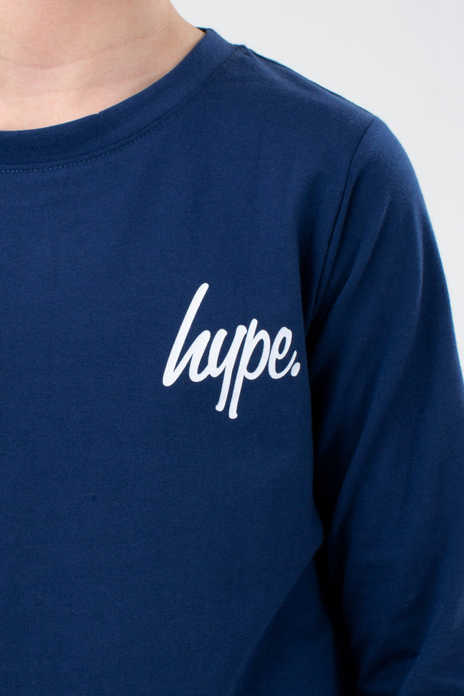 HYPE BLUE SPLAT BOYS LONG SLEEVE PJ'S