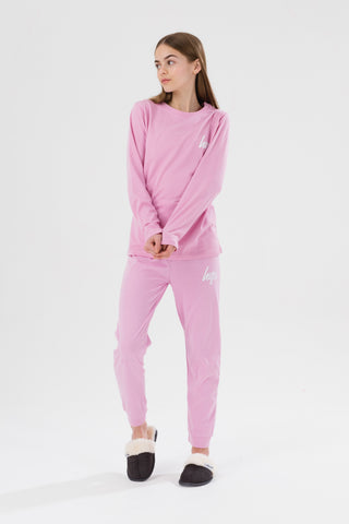 HYPE PINK LONG SLEEVE GIRLS PJ'S