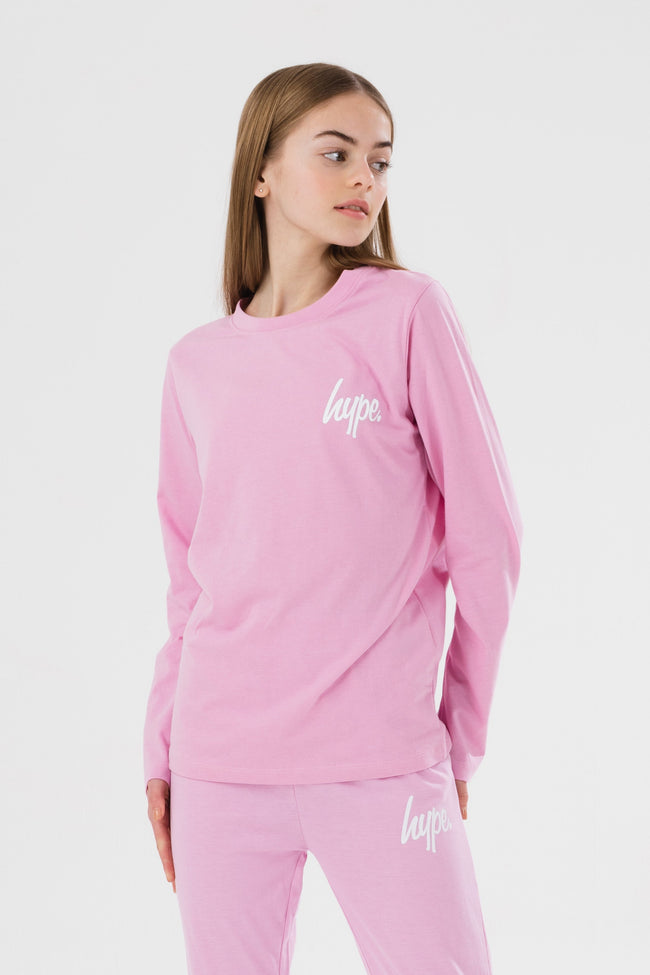 HYPE PINK LONG SLEEVE GIRLS PJ'S