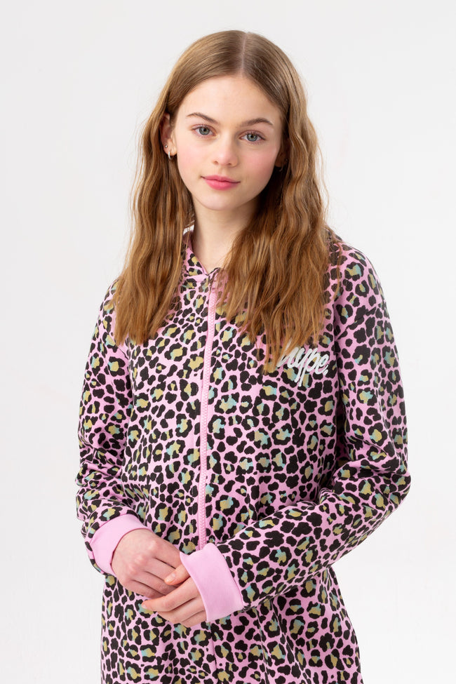 HYPE DISCO LEOPARD GIRLS ONESIE