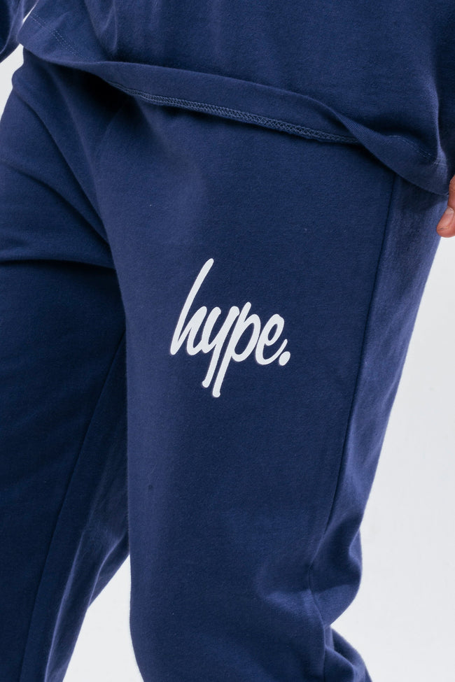 HYPE NAVY LONG SLEEVE KIDS PYJAMA SET