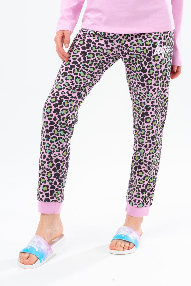 HYPE DISCO LEOPARD LONG SLEEVE KIDS PYJAMA SET