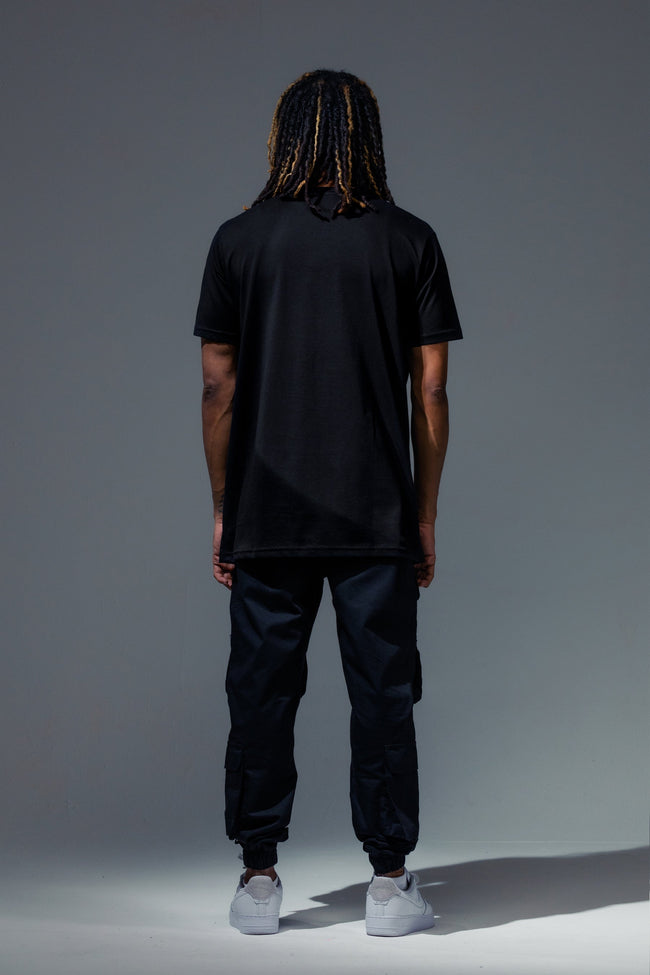 HYPE X YOUNGS TEFLON BLACK OVERSIZED MENS T-SHIRT