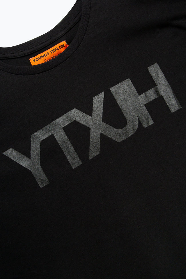 HYPE X YOUNGS TEFLON BLACK OVERSIZED MENS T-SHIRT