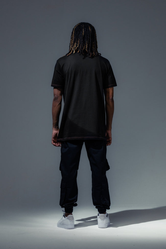 HYPE X YOUNGS TEFLON BLACK OVERSIZED MENS T-SHIRT