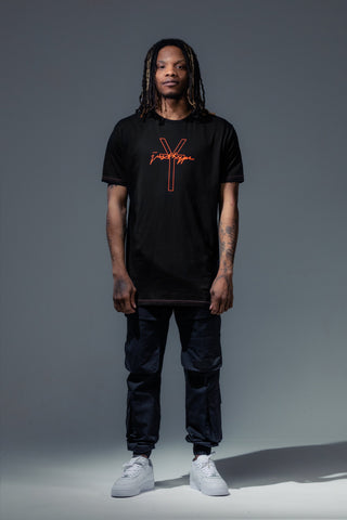 HYPE X YOUNGS TEFLON BLACK OVERSIZED MENS T-SHIRT