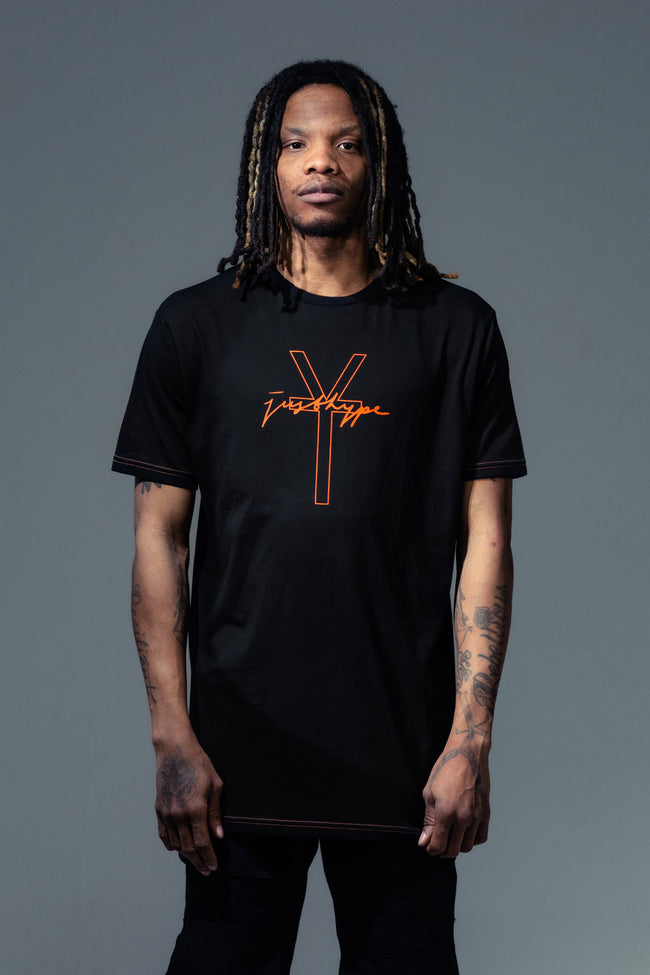 HYPE X YOUNGS TEFLON BLACK OVERSIZED MENS T-SHIRT