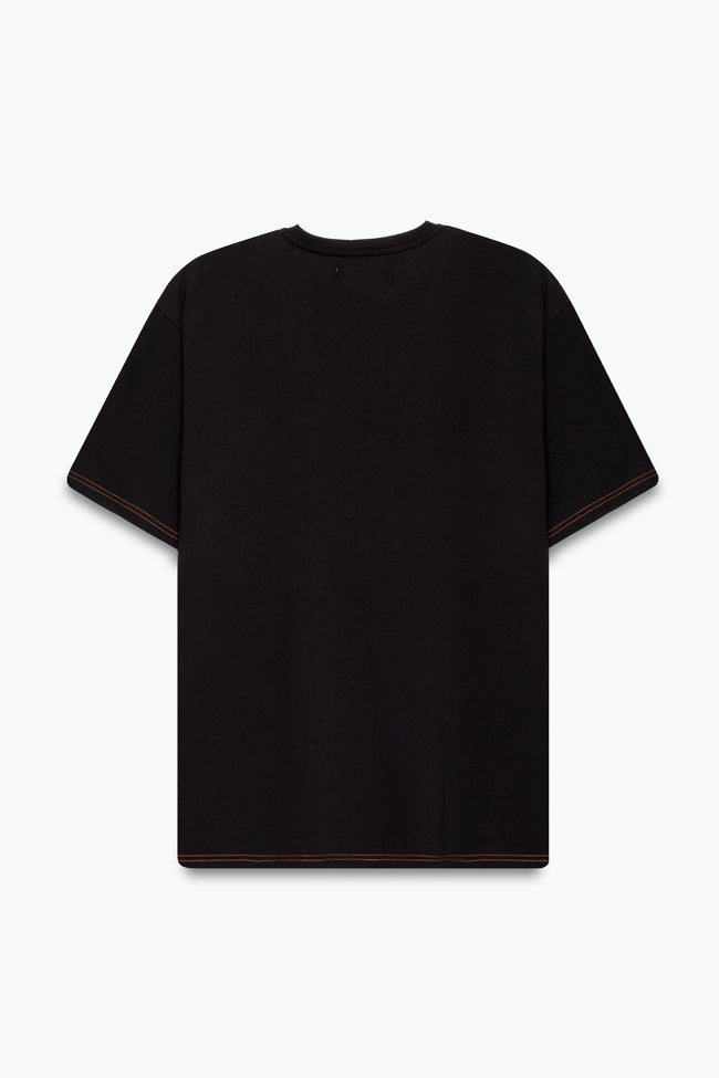 HYPE X YOUNGS TEFLON BLACK OVERSIZED MENS T-SHIRT