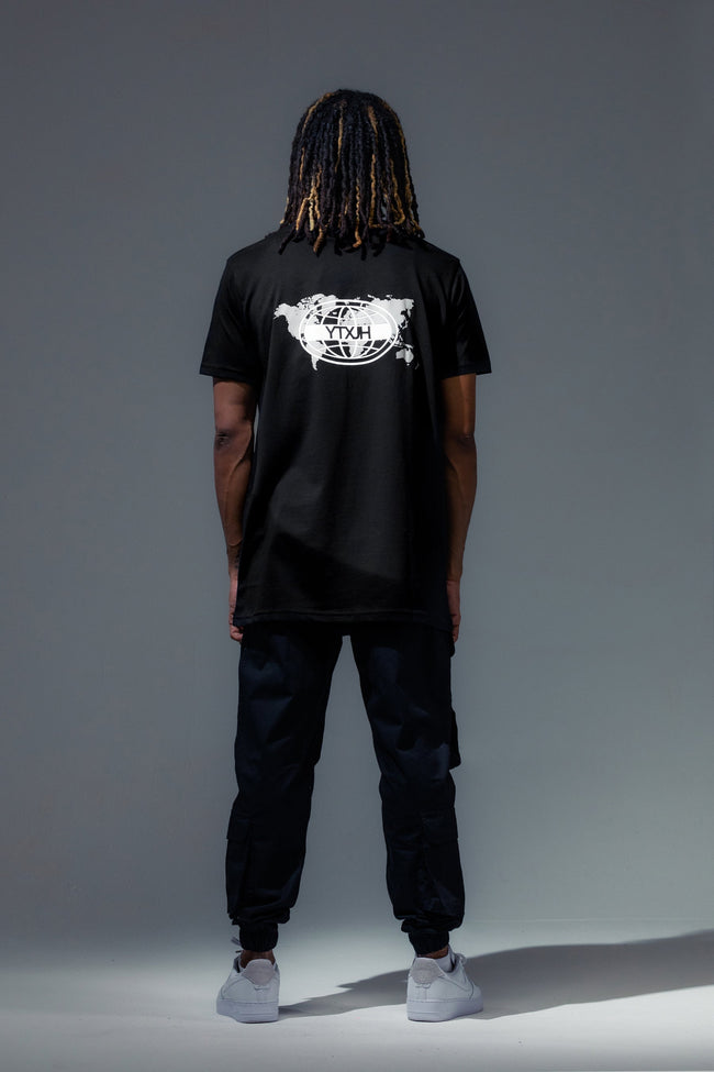 HYPE X YOUNGS TEFLON BLACK OVERSIZED MENS T-SHIRT