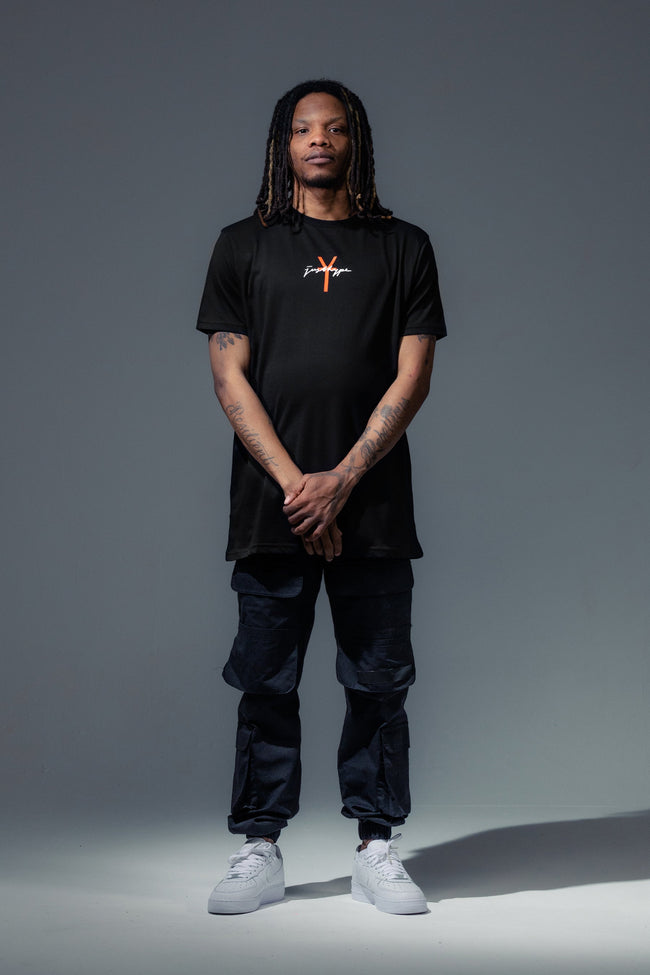 HYPE X YOUNGS TEFLON BLACK OVERSIZED MENS T-SHIRT