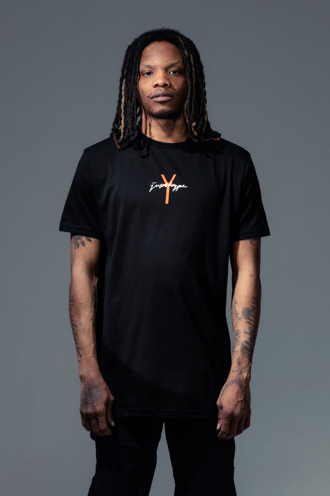 HYPE X YOUNGS TEFLON BLACK OVERSIZED MENS T-SHIRT