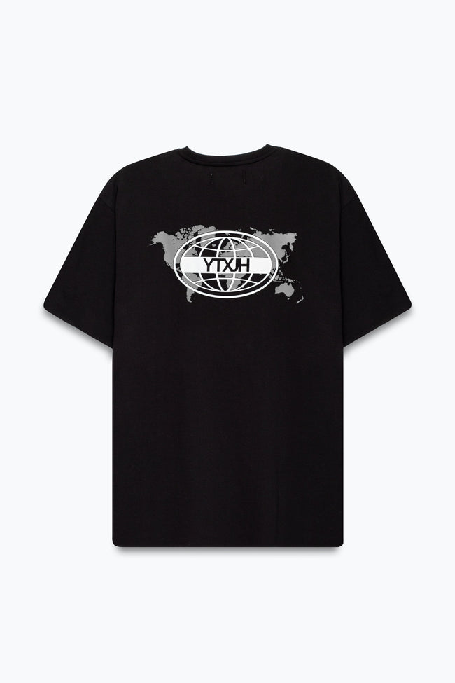 HYPE X YOUNGS TEFLON BLACK OVERSIZED MENS T-SHIRT