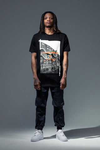 HYPE X YOUNGS TEFLON BLACK OVERSIZED MENS T-SHIRT