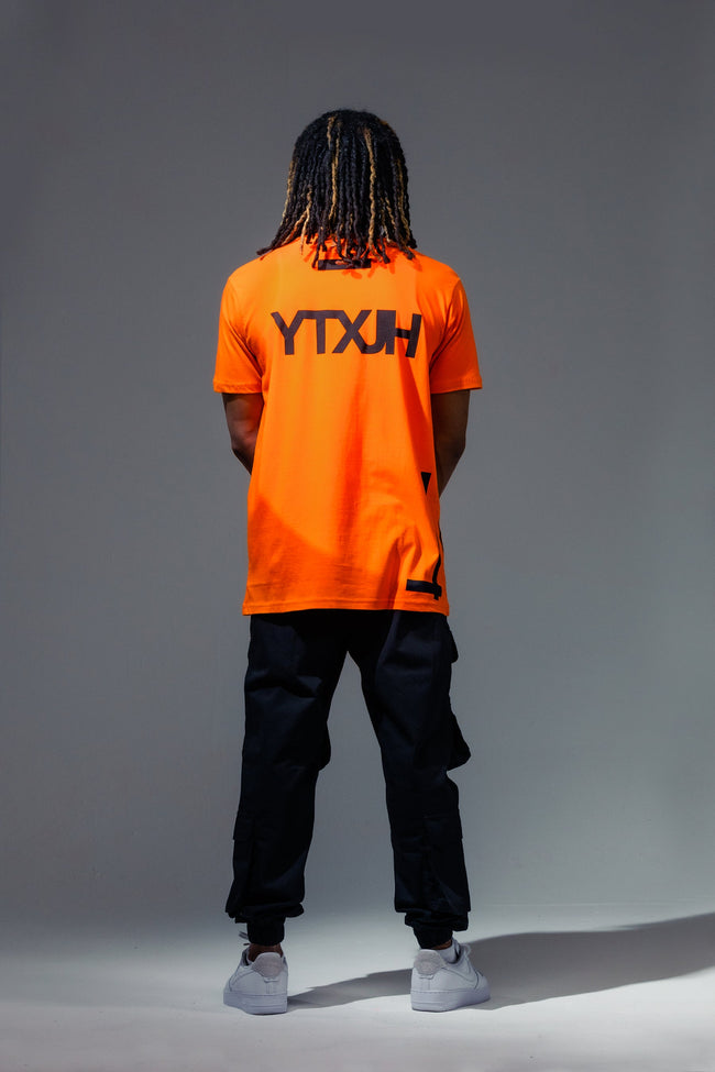 HYPE X YOUNGS TEFLON ORANGE OVERSIZED MENS T-SHIRT