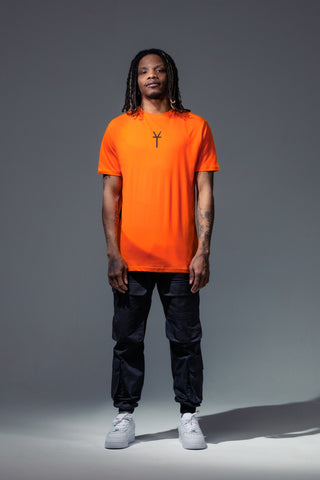 HYPE X YOUNGS TEFLON ORANGE OVERSIZED MENS T-SHIRT