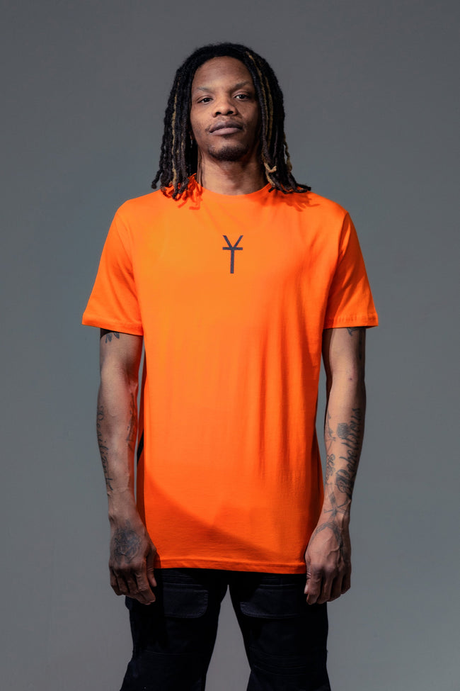 HYPE X YOUNGS TEFLON ORANGE OVERSIZED MENS T-SHIRT