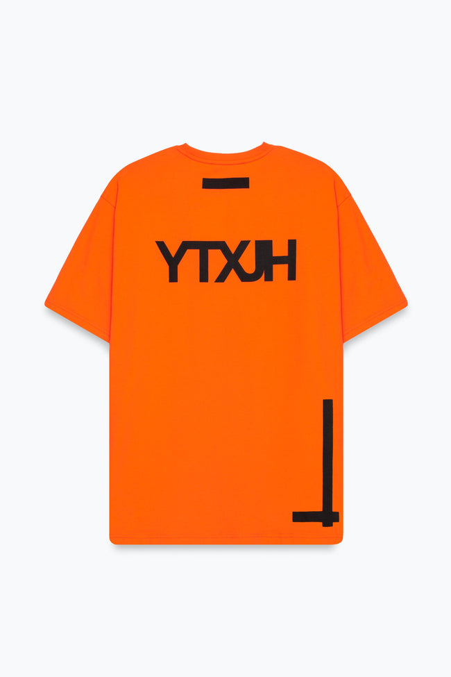 HYPE X YOUNGS TEFLON ORANGE OVERSIZED MENS T-SHIRT