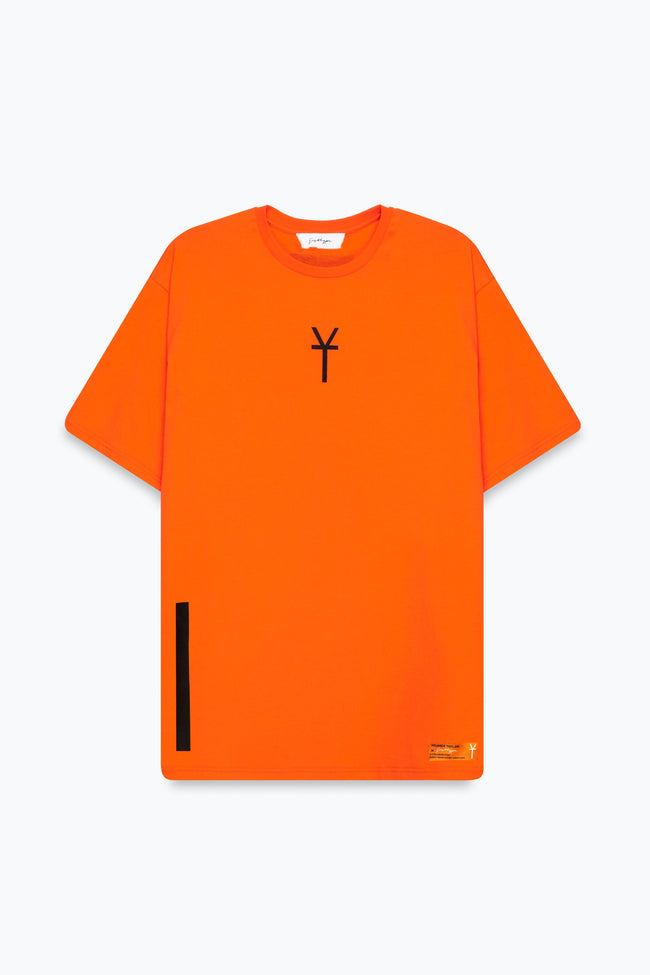 HYPE X YOUNGS TEFLON ORANGE OVERSIZED MENS T-SHIRT