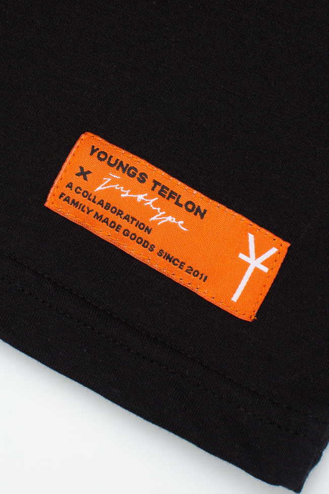 HYPE X YOUNGS TEFLON OVERSIZED BLACK MENS T-SHIRT