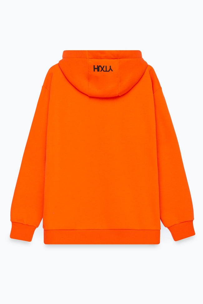 HYPE X YOUNGS TEFLON ORANGE DROPPED SHOULDER MENS HOODIE