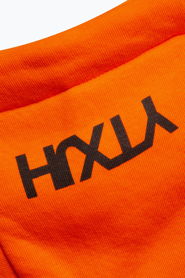 HYPE X YOUNGS TEFLON ORANGE DROPPED SHOULDER MENS HOODIE