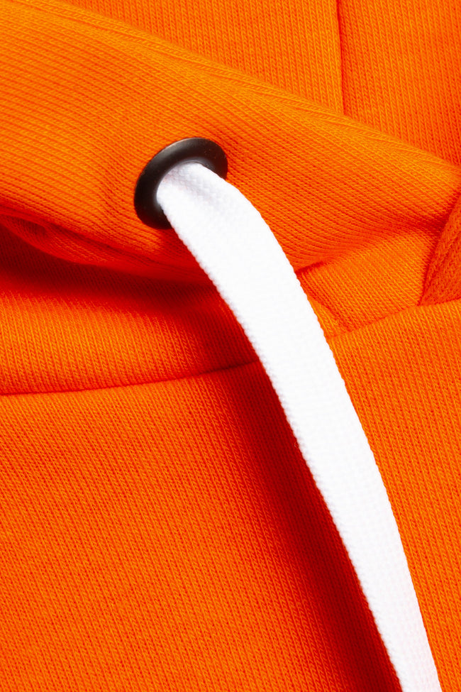 HYPE X YOUNGS TEFLON ORANGE DROPPED SHOULDER MENS HOODIE