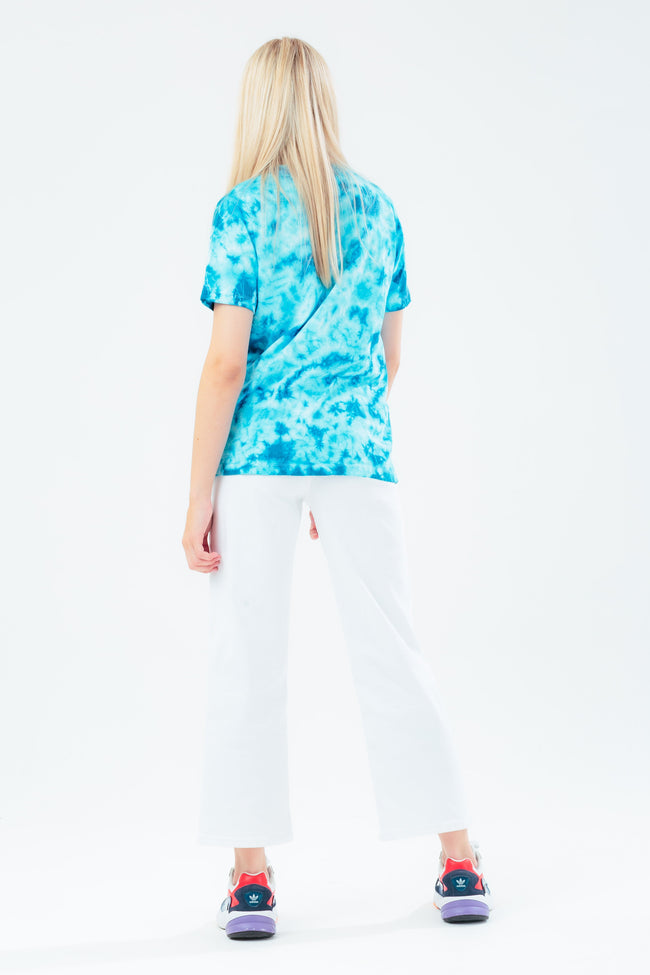 HYPE AQUA TIE DYE GIRLS T-SHIRT