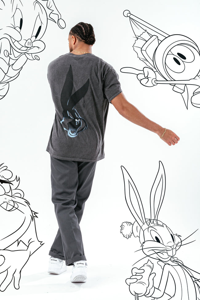 HYPE X LOONEY TUNES ACID WASH BUGS BUNNY SCRIBBLE T-SHIRT