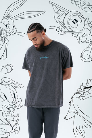 HYPE X LOONEY TUNES ACID WASH BUGS BUNNY SCRIBBLE T-SHIRT