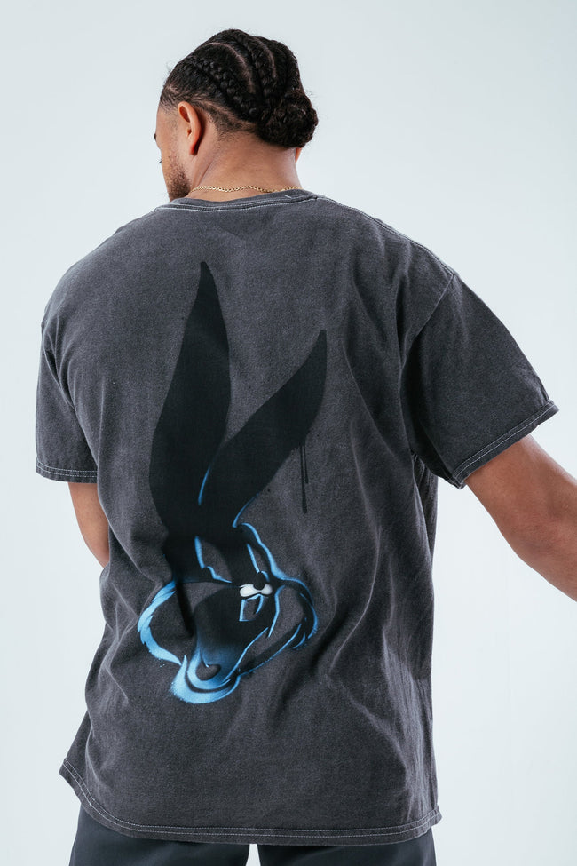 HYPE X LOONEY TUNES ACID WASH BUGS BUNNY SCRIBBLE T-SHIRT