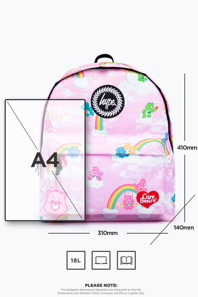 HYPE X CAREBEARS MULTI PASTEL CLOUD CAREBEARS CREST BACKPACK