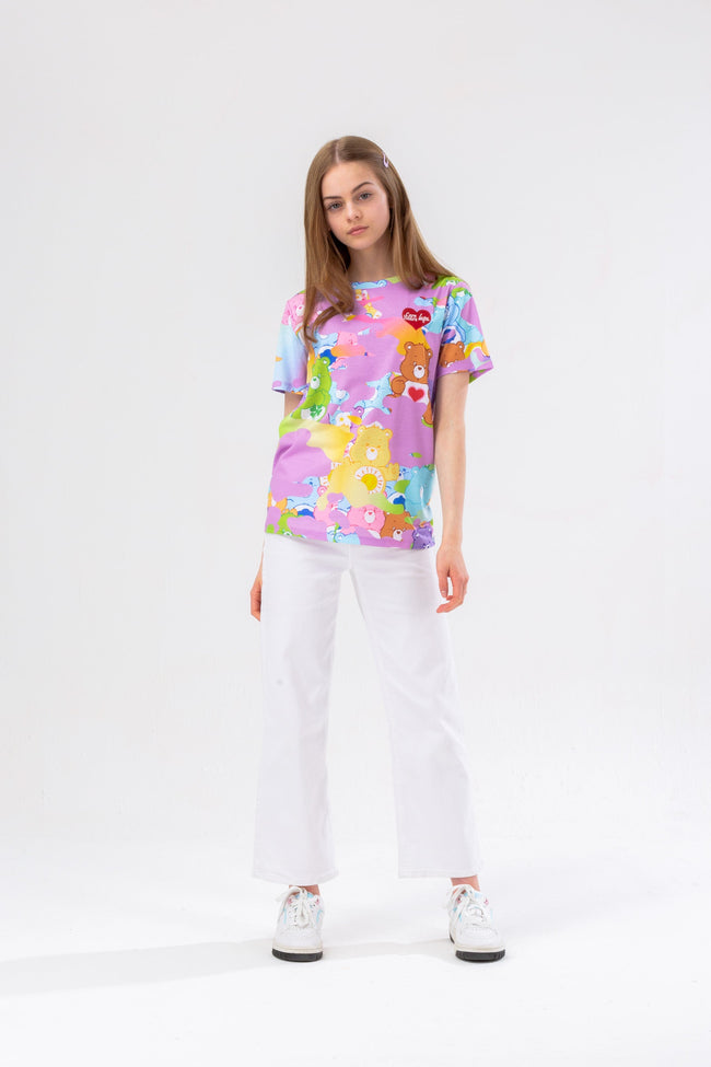 HYPE X CARE BEARS MULTI PASTEL CAMO T-SHIRT