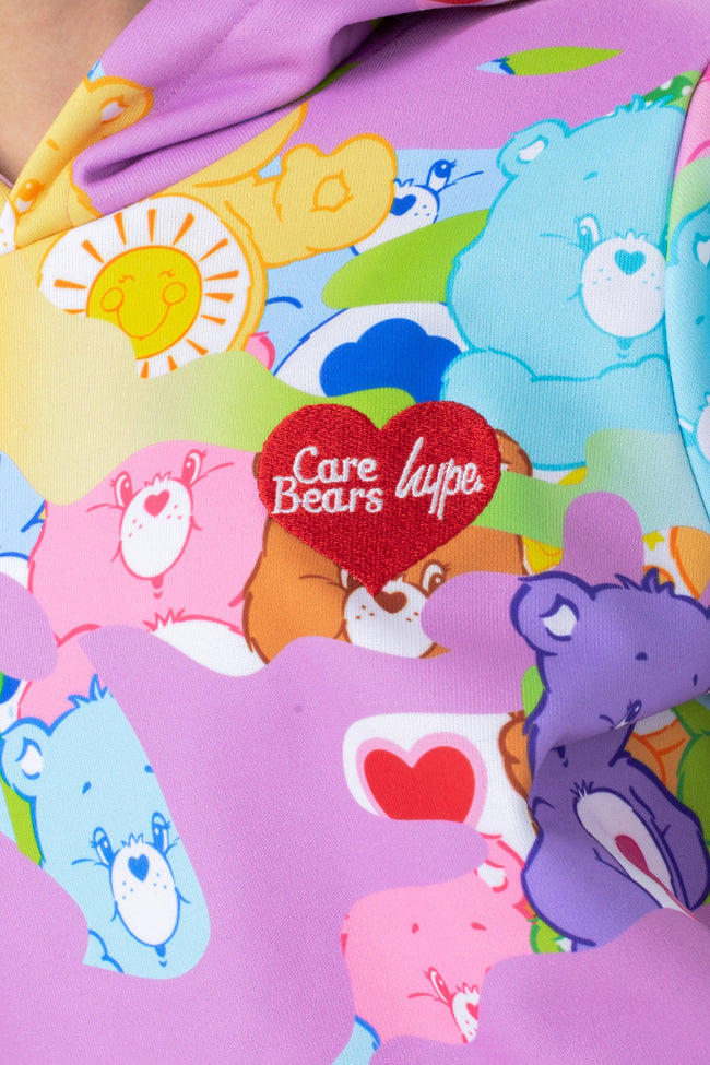 HYPE X CARE BEARS MULTI PASTEL CAMO HOODIE