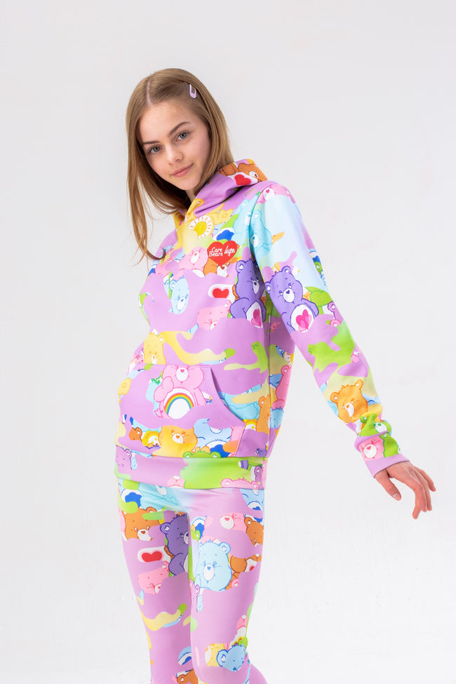 HYPE X CARE BEARS MULTI PASTEL CAMO HOODIE