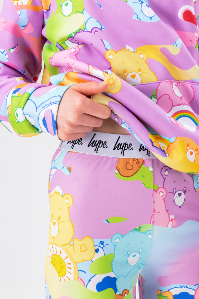 HYPE X CARE BEARS MULTI PASTEL CAMO LEGGINGS